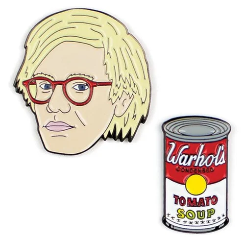 Andy Warhol Enamel Pin Set - gift ideas that start with a