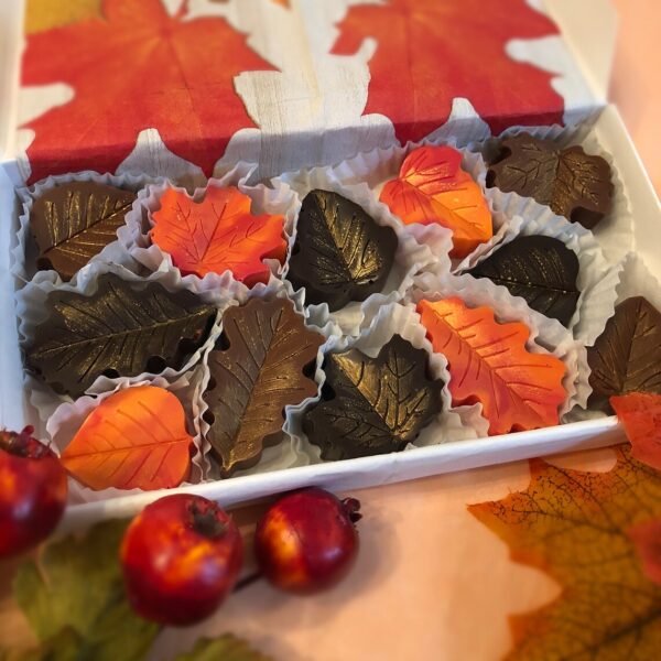 Thanksgiving teacher gifts - artisan chocolates