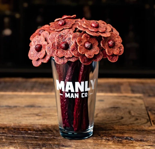 Beef Jerky Flower Bouquet - gift ideas that start with b