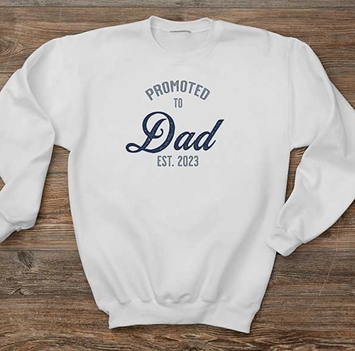 Promoted to Dad Personalized Shirt