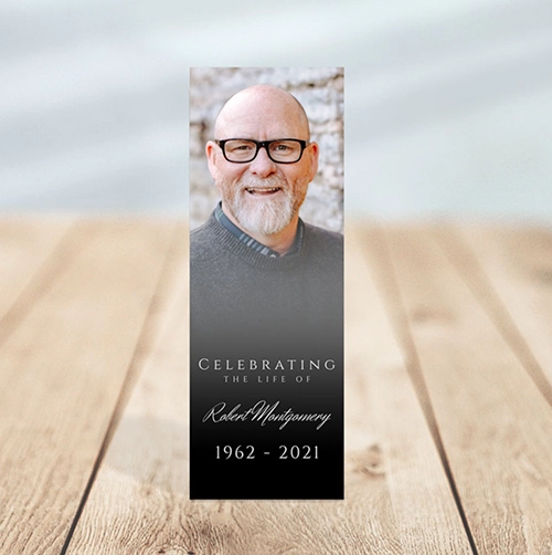 Custom Memorial Bookmark