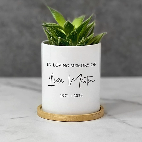 Personalized Sympathy Gift Planter