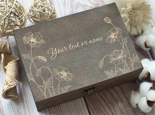 Engraved Memorial Memory Box