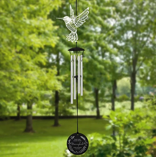 Flying Hummingbirds Memorial Wind Chimes - sympathy gift ideas for loss of mother