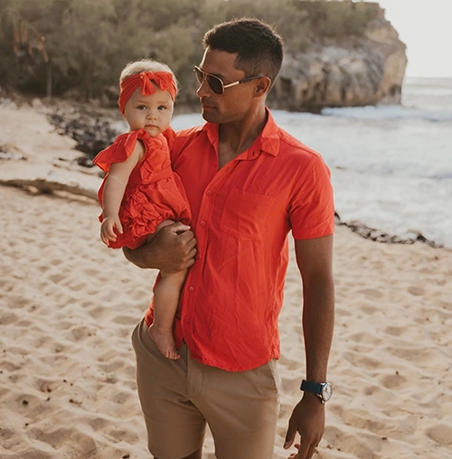 Matching Outfits for Baby & Dad