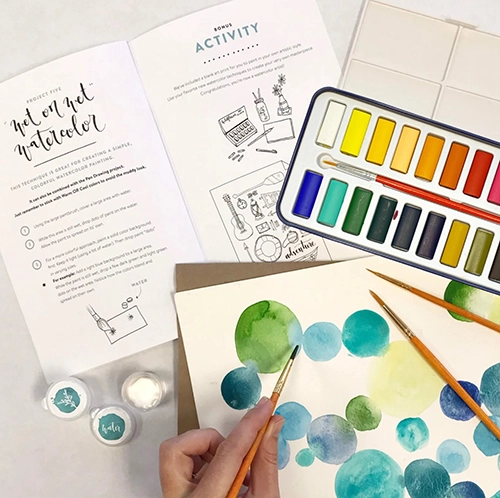 Gifts for Hobbyist Parents: Watercolor painting set