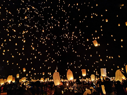 Organize a Sky Lantern Release in His Memory