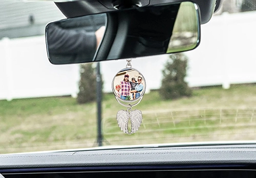 Rear View Mirror Car Charm - sympathy gifts for loss of father