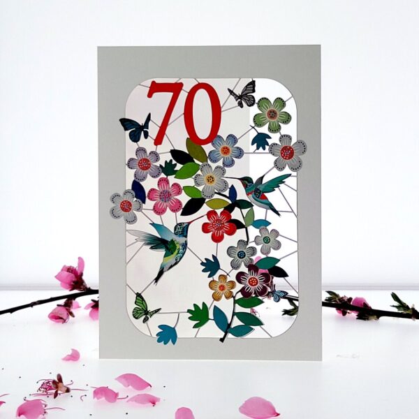 70th birthday quotes - hummingbird card