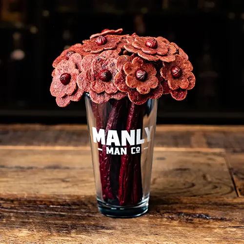 Beef Jerky Bouquet from the Manly Man Co.