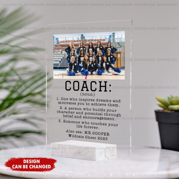 Gifts for Coaches - Acrylic Coach Frame