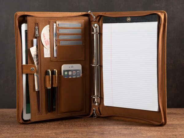 Gifts for Coaches - Leather Binder