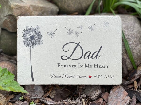 In Memory of Dad - Garden Stone