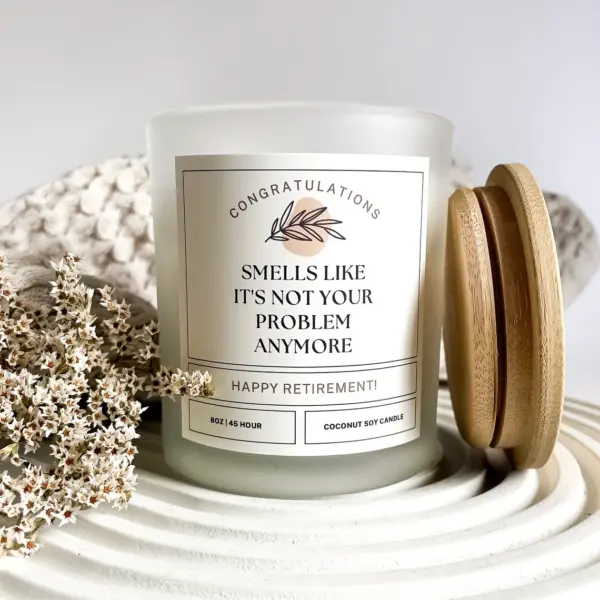 Retirement Gifts - Soy Candle