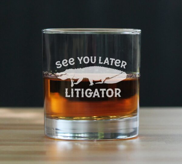 Retirement Gifts - Lawyer Litigator Glass