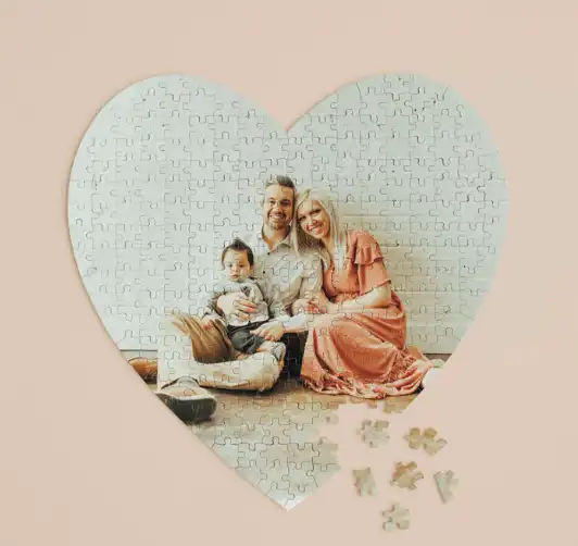 Personalized Heart Puzzle from Minted