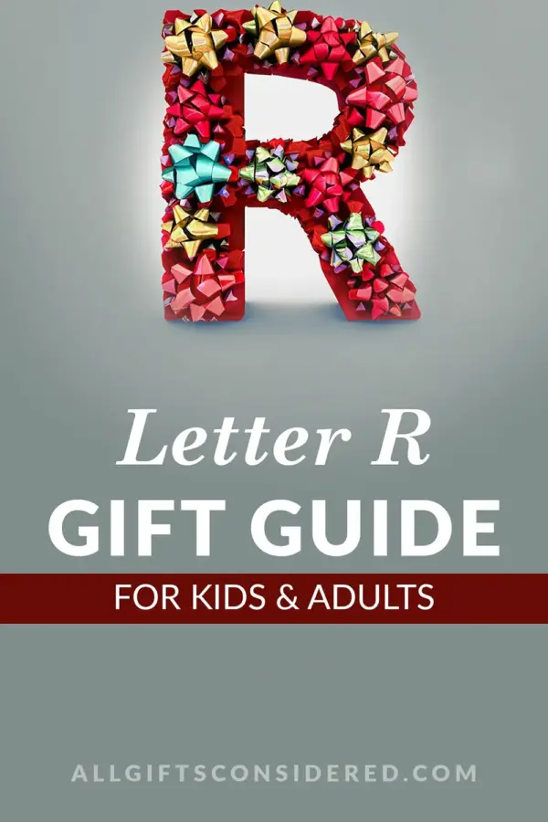gift ideas that start with r - pin it image