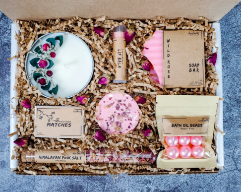 Valentine Day Spa Basket