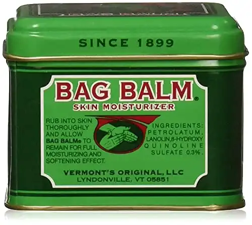 Bag Balm Skin Moisturizer with Lanolin for Dry Skin, Chapped Lips and More | 4oz Tin