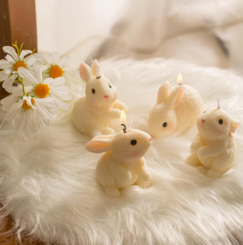 Blushing Bunny Candles