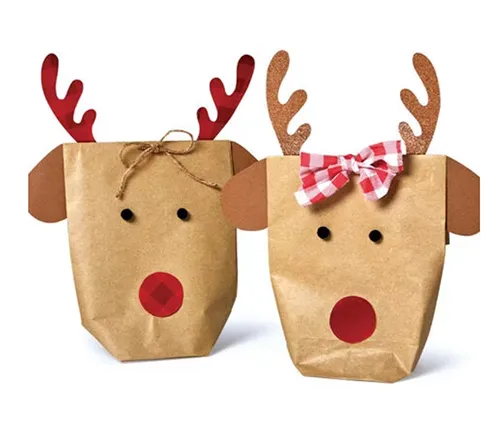 DIY Reindeer Gift Wrap Tutorial