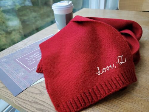 Monogrammed Cozy Scarves