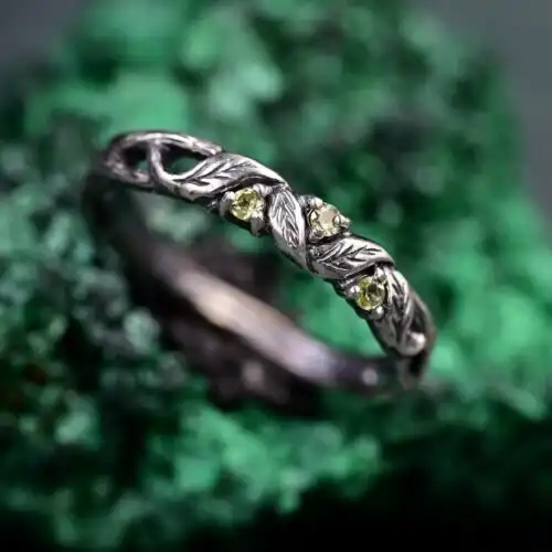 Nature Inspired Peridot Ring