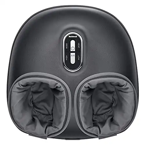 Nekteck Shiatsu Foot Massager Machine with Soothing Heat, Deep Kneading Therapy