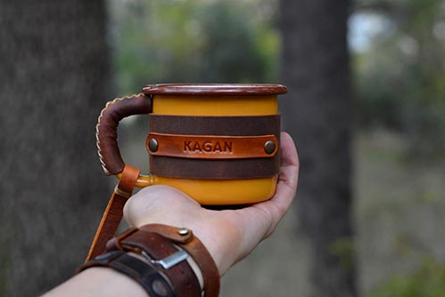 Leather Outdoor Mug