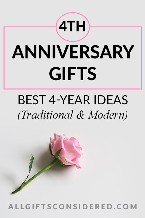 4th wedding anniversary gift ideas hot sale for her