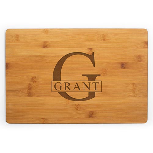 5th anniversary gifts- Personalized Bamboo Cutting Board
