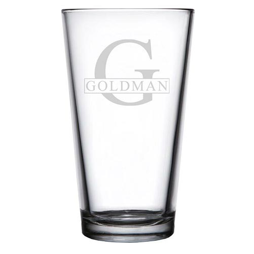 Personalized Pint Glass- Best 60th Birthday Gifts