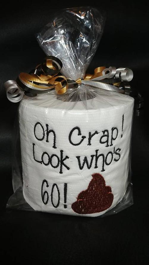 Toilet Paper Gag Gift- Best 60th Birthday Gifts