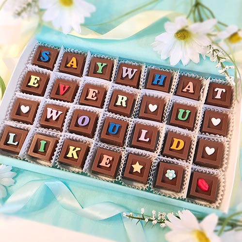 Personalized Chocolate Squares