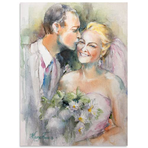 6th wedding anniversary gifts - EProfessional Portrait Painting