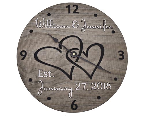 Personalized Rustic Clock