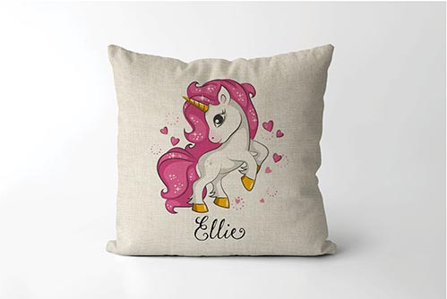 Best Gift Ideas for 6 Year Old's- Personalized Unicorn Pillow