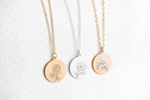 Birth Flower Necklace