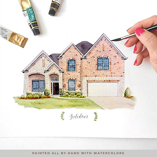 Custom House Painting- 70th Birthday Gift Ideas