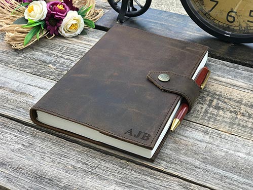Personalized Leather Journal- 70th Birthday Gift Ideas