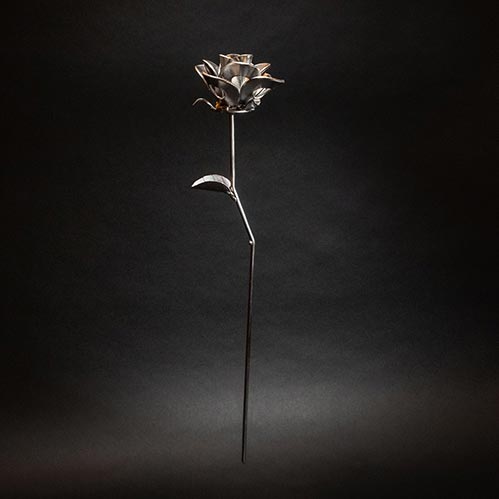 Steel Metal Rose- 70th Birthday Gift Ideas