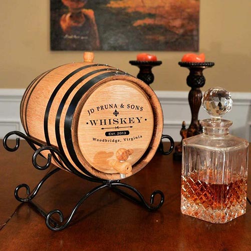 Personalized Whiskey Barrell