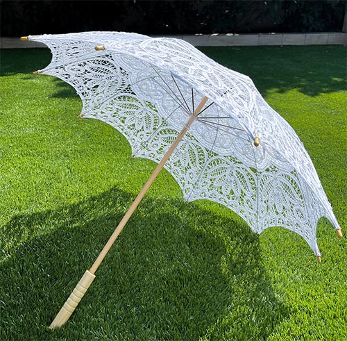 Victorian Lace Umbrella for Her