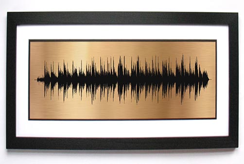 Engraved Song Wave Plaque