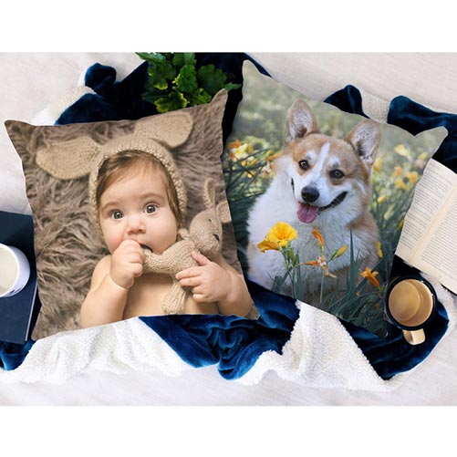 Soft, Personalized Photo Pillows
