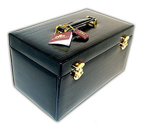 Leather Music Jewelry Box