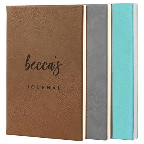 9th anniversary gift: Personalized Leather Journal