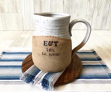 Personalized Pottery Mug