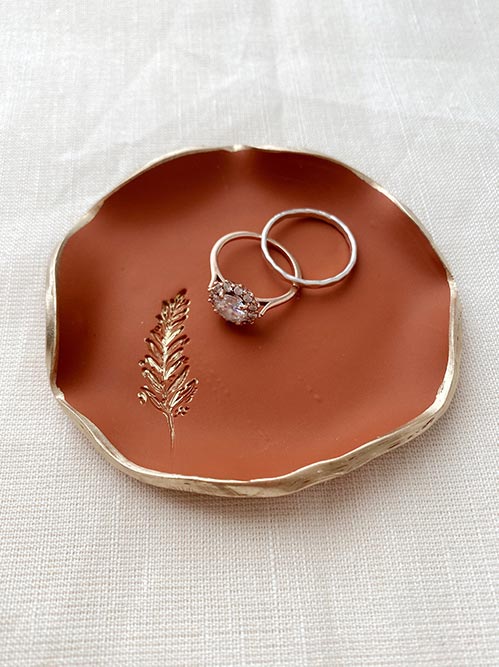 9th anniversary gift: Terracotta Jewelry Dish