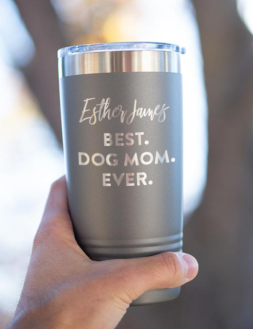 More Dogs Less People - Custom Dog Mom Engraved YETI Tumbler